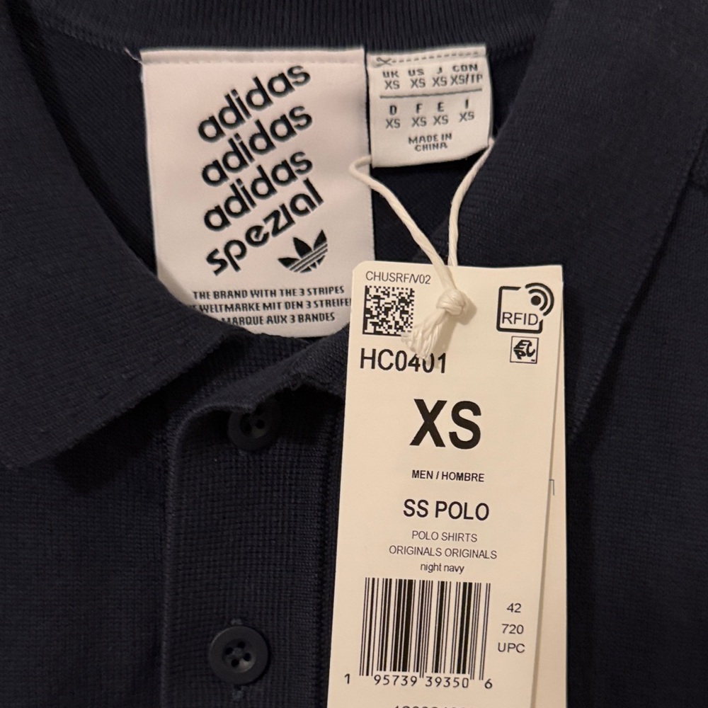NWT Adidas Originals SPZL SS Polo Shirt - Picture 5 of 6